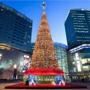 Commerciële Pre Lit Grote Kerstboom Buiten Giant Lichten Decoratie Kunstmatige Kerstboom