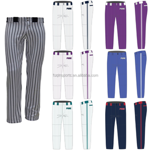 FQ pantalon de Baseball personnalisé sur-déposé imprimé en gros pantalon de Baseball classique rayures uniforme de Baseball - Product Image 2