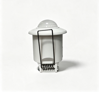 Détecteur de mouvement PIR encastré 360 degrés 800W 110-240VAC Portée de détection 4m Réglable pour le contrôle de l'éclairage intérieur