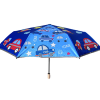 Stock d'usine, parapluie pour enfants personnalisé 8K 3 plis manuel, mignon, dessin animé, réfléchissant, de sécurité, pour logo, cadeaux d'affaires, protection contre la pluie et le soleil