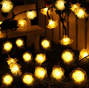Lumière féérique solaire LED en PVC imperméable pour extérieur, décoration de jardin, lumière à piquet en forme de cerisier, de pêcher, pour Noël, mariage, fête - Product Image 6