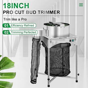 18 Inch High Class Hydroponics Twisted Spin Pro Cut Stainless Steel Trimming Machine Electric <strong>Bud</strong> Leaf <strong>Trimmer</strong> - Product Image 2