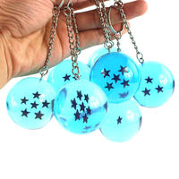 Porte-clés Dragon Anime 2 couleurs 2.5cm boule de cristal Shenron DBZ figurines en PVC Son Goku boules de résine jouets porte-clés pendentif