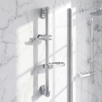 Salle de bain Pas Cher chrome pommeau de douche barre Coulissante ensemble