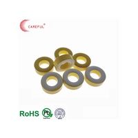 Poudre de fer ferrite conforme RoHS, REACH et ISO 9001, noyau toroïdal en métal mu de couleur jaune
