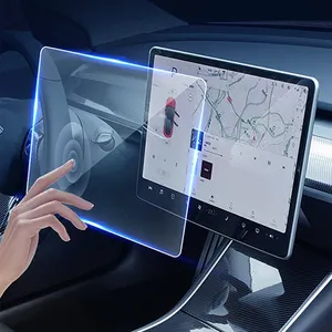 Protecteur d'écran en verre trempé Double Explosion AR pour Tesla modèle 3 Y 15 "verre d'écran tactile de Navigation GPS de voiture de contrôle central