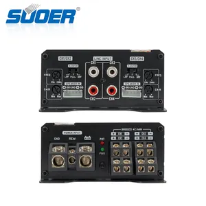 Suoer CU-100.4 nova chegada classe D amplificador áudio carro 1200 watts amplificador