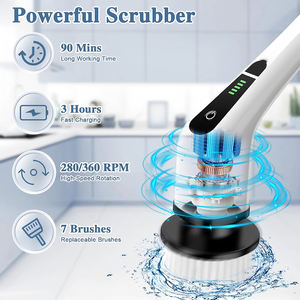 <span class=keywords><strong>Brosse</strong></span> <span class=keywords><strong>de</strong></span> <span class=keywords><strong>nettoyage</strong></span> électrique intelligente 9-en-1 étanche pour la maison, <span class=keywords><strong>brosse</strong></span> <span class=keywords><strong>de</strong></span> <span class=keywords><strong>nettoyage</strong></span> rotative automatique à long manche - Product Image 3