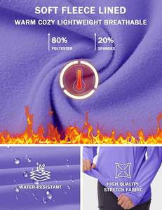 女童儿童长袖马术骑行衬衫外套柔软保暖半拉链羊毛衬里冬季骑马中国 - Product Image 4