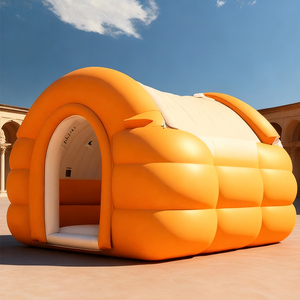 Grand blanc jaune personnalisé 6m 8m 10m 12m 15m Igloo gonflable extérieur étanche et portable tente dôme de fête d'événement - Product Image 1
