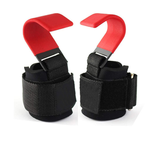 Ganchos de levantamiento de pesas CZFIT (par), correas de muñeca de alta resistencia con soporte de agarre para peso muerto, dominadas, shrugs - Guantes de gimnasio - Product Image 4