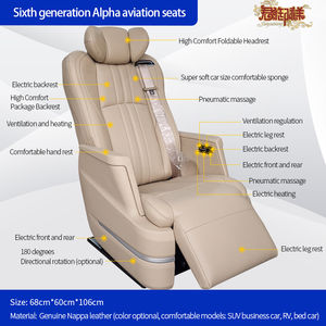 Asiento de Aviación para MAXUS G10 G20 V80 V90, Coche de Turismo, Hyundai H-1 <span class=keywords><strong>CUSTO</strong></span> Staria IMax, KIA Carnival, Renault Trafic, Asiento de Coche <span class=keywords><strong>El</strong></span>éctrico - Product Image 6