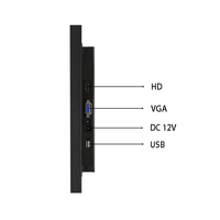 Écran tactile capacitif industriel de 15,6 pouces 1920x1080 avec interfaces USB et VGA