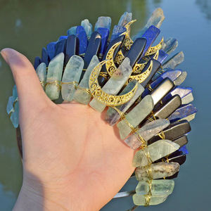 도매 천연 보석 골든 문 액세서리 마녀 크리스탈 크라운 머리띠 티아라 크리스탈 티아라 - Product Image 2