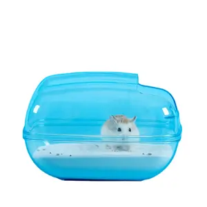 hamster plastic huis Suppliers-Amazon Transparante Hamster Badkamer Hamster Speelgoed Huis Voor Kleine Huisdier Dieren Kooi Accessoires Voor Kleine Hamster Kooien