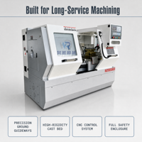 Mesin Bubut CNC Horizontal Presisi CK6150 Flat Bed Kontrol GSK Spindle Tunggal Tugas Sedang Otomatis