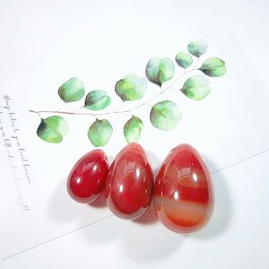 Pierre jaspe des œufs de jade rouge, pièces, prix en gros, pierre de yoni, cornaline, œuf de jaspe - Product Image 6