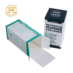 Caja de Papel Personalizada con Logotipo UV, Plegable, con Extremo Encajado, Cartón Blanco de 350g, Embalaje Mate para Medicamentos, Pastillas Vacías, MOQ Bajo - Product Image 2