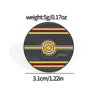 Broche de revers en émail avec logo personnalisé, style japonais, Poké Mon Ball, épingle en métal, alliage moulé avec design gravé, artisanat en métal
