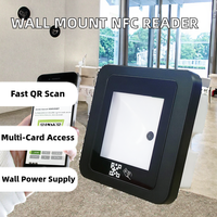 Lecteur de cartes NFC Mifare 13,56 MHz et lecteur de cartes EM 125 KHz SV2072, alimentation 12 V CC murale, scanner de codes QR, contrôle d'accès