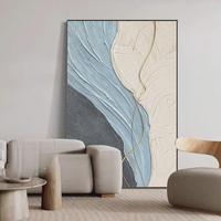 Peinture à l'huile abstraite de grande taille, peinte à la main, vente en gros d'usine pour la maison