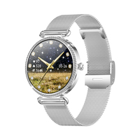 Karen M Damen Smartwatch KM108, 7,8mm Dünnes Gehäuse, 1,32 Zoll AMOLED-Bildschirm, Legierungsgehäuse mit Stahlboden, Anruf-Smartwatch für Frauen