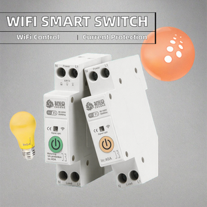 Disjoncteur intelligent WiFi 63A en cuivre 1P MCB avec télécommande sans fil et protection contre les surintensités pour maison connectée - Product Image 2