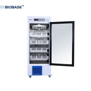 BIOBASE Blood Bank Réfrigérateur BBR-4V296 avec système de réfrigération à air forcé et porte intérieure transparente individuelle pour laboratoire