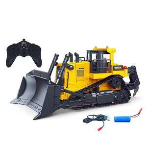 Camion télécommandé 11CH 1/16 HUINA 1554, <span class=keywords><strong>bulldozer</strong></span> RC, véhicule d'ingénierie, jouet pour enfants, cadeaux de Noël - Product Image 3