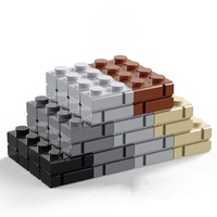 Juguete Educativo para Niños 98283, Bloques de Construcción de Plástico 1X4, Accesorios para Construcción de Paredes, Set de Píxeles 1x1 para Construcción Creativa