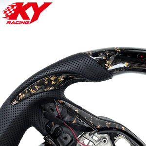Volant de course personnalisé en fibre de carbone forgée, cuir et LED, avec indicateur de régime (RPM), pour SEAT Cupra Tavascan Terramar Formentor VZ Leon - Product Image 2
