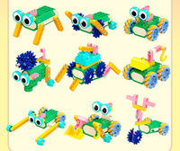150 blocs de codage éducatifs, kit scientifique STEAM, blocs de construction électriques programmables, jouet robot de construction créative DIY