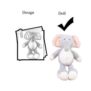 Venta de fábrica AI <span class=keywords><strong>animales</strong></span> de la <span class=keywords><strong>selva</strong></span> juguetes de peluche Súper suaves con relleno de algodón PP alivio del estrés de dibujo AI - Product Image 1