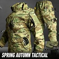 Veste tactique légère imperméable camouflage pour homme, coupe-vent, chasse en plein air, manteau camouflage