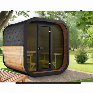 Sang trọng ngoài trời 4 người ướt hơi nước truyền thống Cube tắm hơi ngoài trời Kit - Product Image 1