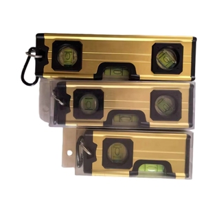 Niveau à bulle industriel de 10 cm en alliage d'aluminium jaune de 4 pouces avec logo personnalisé - Product Image 5