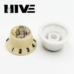 Capuchons de potentiomètres de guitare HIVE en nacre d'ormeau de 6 mm, boutons de <span class=keywords><strong>volume</strong></span> et de tonalité pour guitare électrique ST, pièces de rechange - Product Image 6