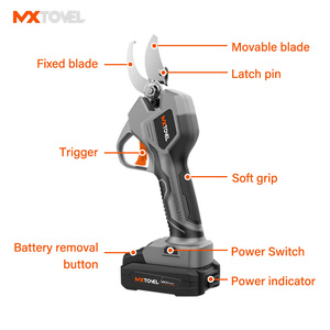 <strong>Household</strong> Garden Cutter 35mm Battery Powered Trees Cordless Garden Tool Lithium Electric Pruning <strong>Shear</strong>