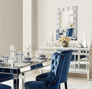 <span class=keywords><strong>Grand</strong></span> <span class=keywords><strong>miroir</strong></span> <span class=keywords><strong>mural</strong></span> décoratif en cristal élégant pour le salon, la salle à manger, l'entrée, le style <span class=keywords><strong>ancien</strong></span>, la décoration murale - Product Image 5