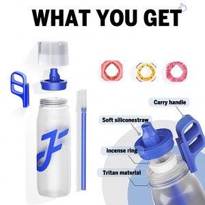 Bouteille d'eau aromatisée avec capsules parfumées aux fruits, en PLA, étanche, style américain, pour la rentrée scolaire et l'utilisation en voiture - Product Image 2