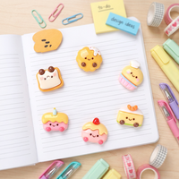 Nouveauté 2026 : Accessoires de mode en résine DIY style dessin animé, faits main, pour pinces à cheveux, coques de téléphone, breloques pour chaussures - Colle crème, petits animaux, aliments, maison