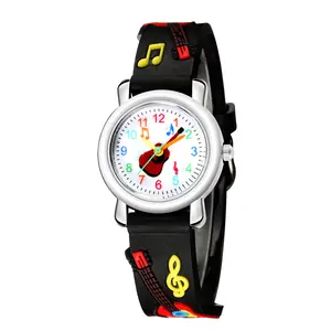 ファッション3D漫画レザーキッズウォッチブレスレット子供時計手首クォーツ時計卸売
