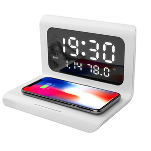 Nuevo Reloj de Carga Inalámbrico 3 en 1, Calendario <span class=keywords><strong>Perpetuo</strong></span> de Carga, Herramienta de Alarma Digital Multifunción Tipo-C de 10 W, Cargadores Inalámbricos - Product Image 1