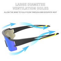 Lunettes de soleil de sport tendance Yijia Optical TR90, polarisées UV, lunettes de vélo personnalisées avec logo, lunettes de vélo d'extérieur pour hommes et femmes