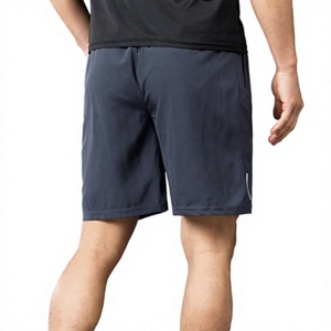 Custom Logo Mens Quick Dry Polyester Shorts Wholesale Gym Fitness Workout Running Shorts Zipper Pockets OEM Breathable Sports - Product Image 3