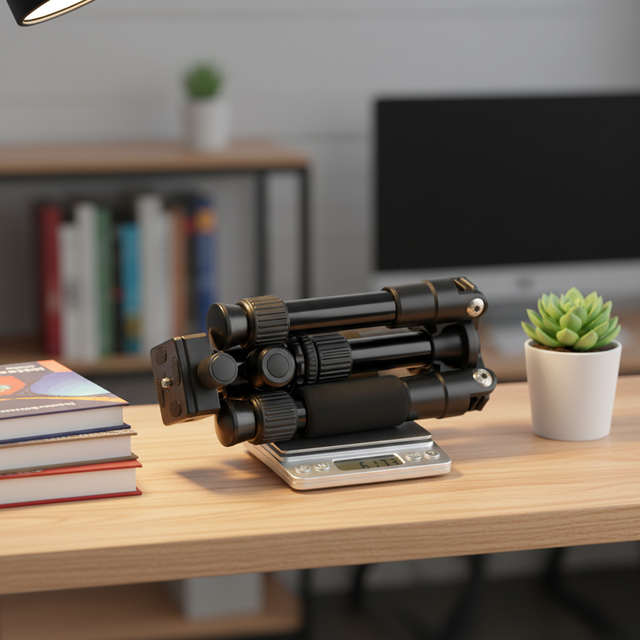 Triopo Lightweight Aluminum Mini Desk Camera Vlogger Foldable Tripod with Ball Head for Smartphone & Mobile Shooting