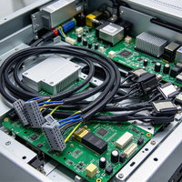 Faisceau de câblage LVDS OEM, réceptacle de panneau M12, bornier enfichable 8 broches 5,08 mm, cuivre étamé, PVC, pour appareils électroménagers et machines