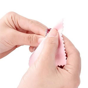 Chiffon de nettoyage doux en velours double face pour bijoux, chiffon de polissage pour bijoux dorés et argentés, pour un entretien efficace des bijoux - Product Image 2