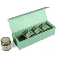 Vente en gros personnalisé de luxe vide carton dur pot Mason en papier épices noix de cajou séchées fruits secs noix réutilisable boîte d'emballage cadeau