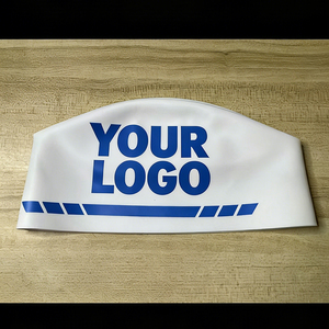 Bonnet de bain plat classique, durable, confortable et de haute qualité, personnalisable avec impression silicone et votre logo - Product Image 2